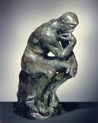 The Thinker (1879-1889) by François-Auguste-René Rodin (12 November 1840 – 17 November 1917)